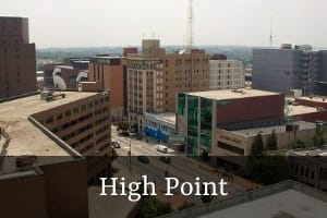 high-point location of queen city